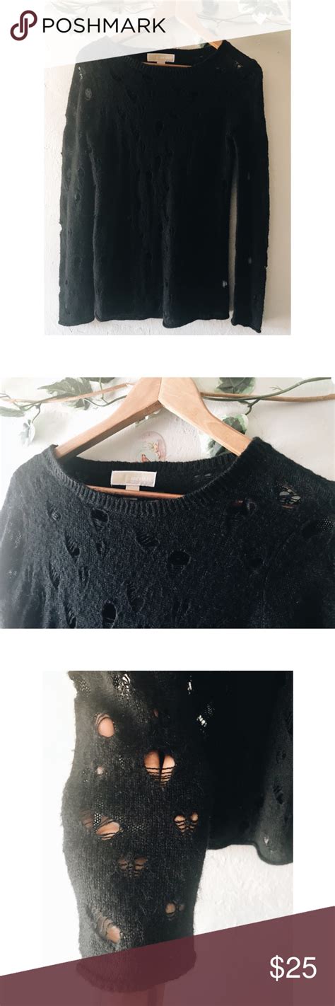 michael michael kors sweater distressed|Michael Kors sweater sale.